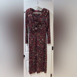 FARM Rio Purple Chelsea Garden Flowers Midi Dress